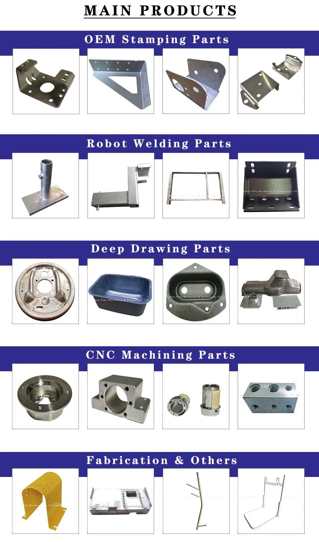 Customized Stamping Parts Precision Sheet Metal Steel Metal Stamping Parts